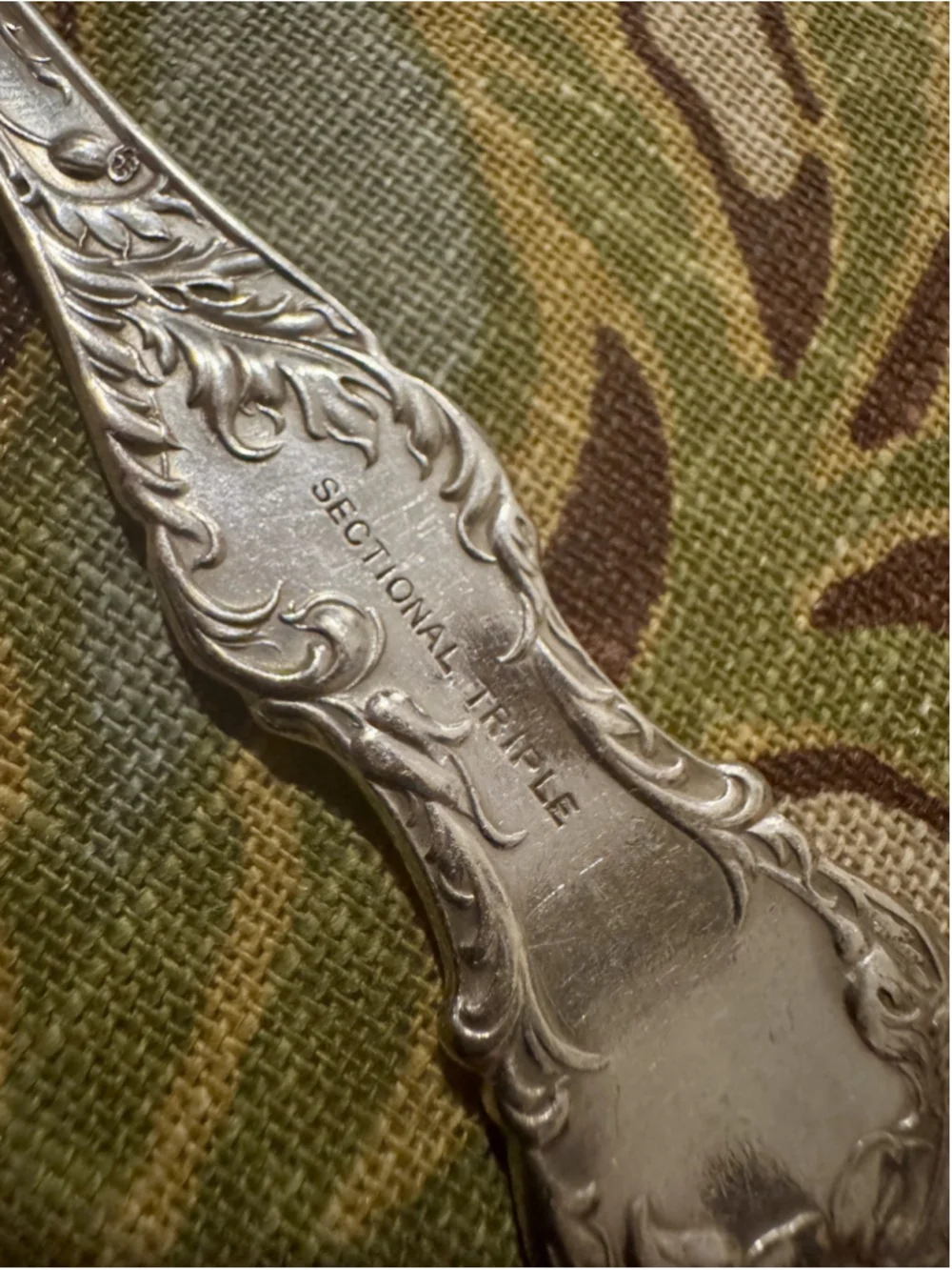Antique 1835 R Wallace HIBISCUS Silverplate Forks – Monogram P – Set of 6